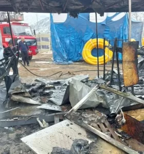 Kahramanmaraş’ta TOKİ Afet Konutları İnşaat Alanında Yangın: Maddi Hasar Meydana Geldi